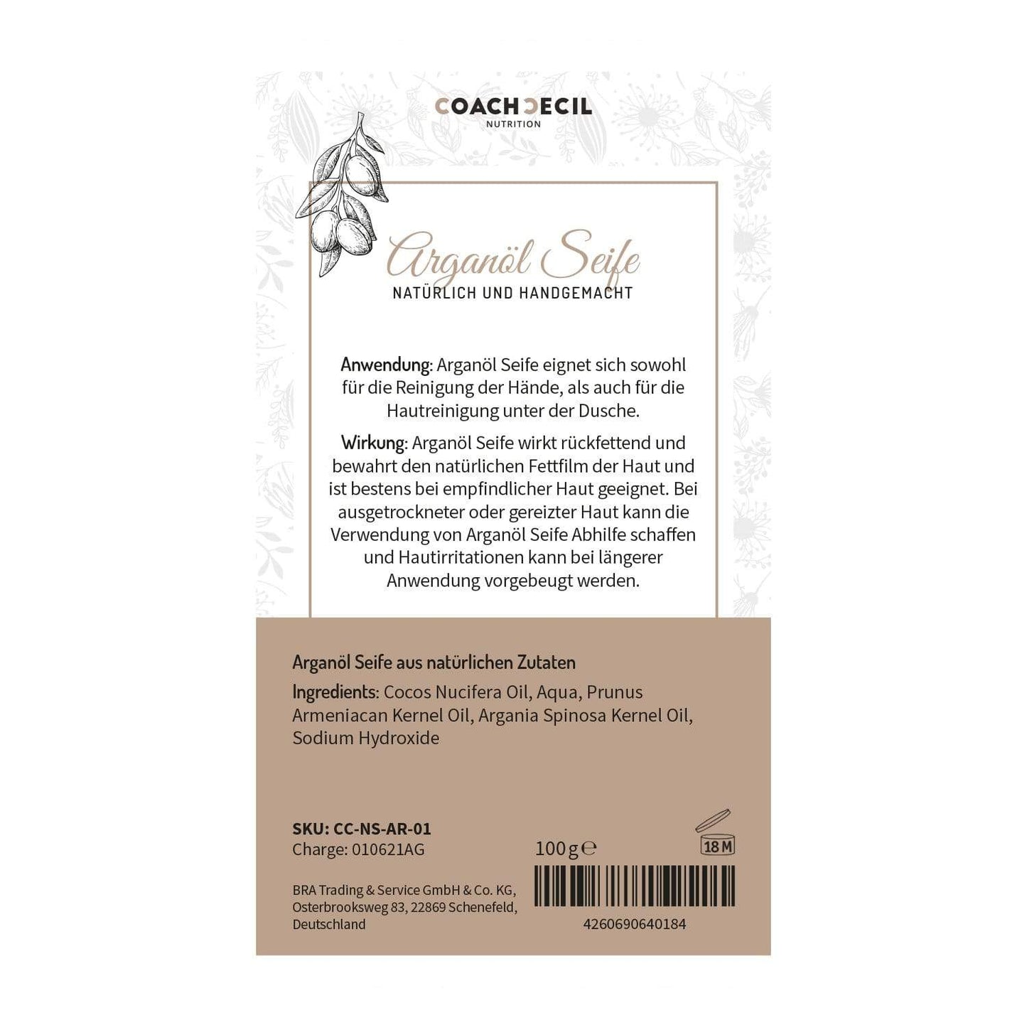 Arganöl Seife aus rein natürlichen Inhaltsstoffen - 2er Set