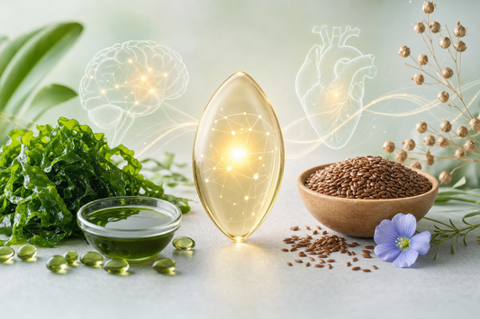 Omega 3 vegan Alternativen: Algenöl vs. Leinsamen - Welche pflanzliche Quelle ist optimal für Gehirn und Herz?