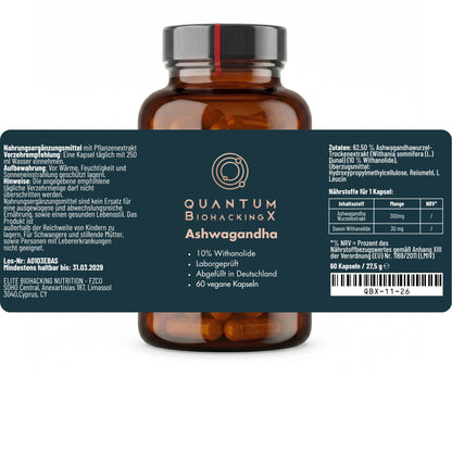 Ashwagandha (300mg / 10% Withanolide) - 60 Kapseln