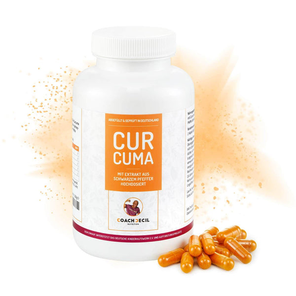Curcuma Extrakt + Extrakt aus schwarzem Pfeffer - vegan - hochdosiert