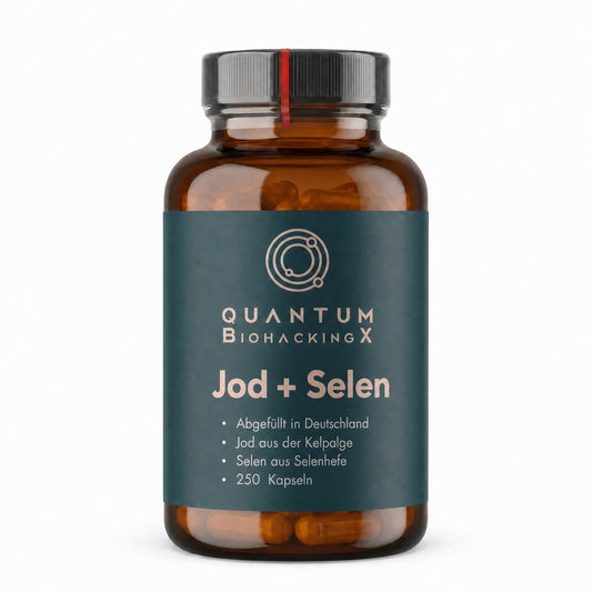 Jod (Kelp Alge) + Selen (Selenhefe) - 250 Kapseln