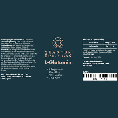 L-Glutamin Pulver - 240g
