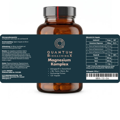 NEUE REZEPTUR: Magnesium Komplex (350mg) - 120 Kapseln