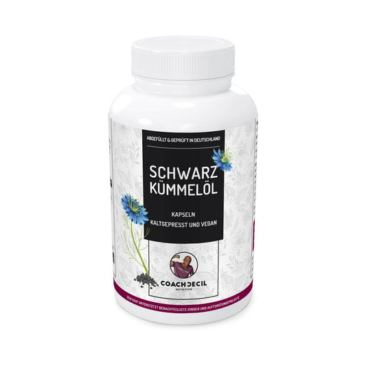 Schwarzkümmelöl Kapseln - Kaltgepresst und Vegan