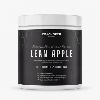 Lean Apple Premium Pre-Workout Booster - Geschmack: Apfel
