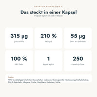 Jod + Selen: das steckt in einer Portion (Nährstoffe, Zutaten)
