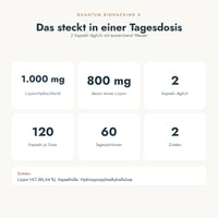 L-Lysin: das steckt in einer Portion (Nährstoffe, Zutaten)